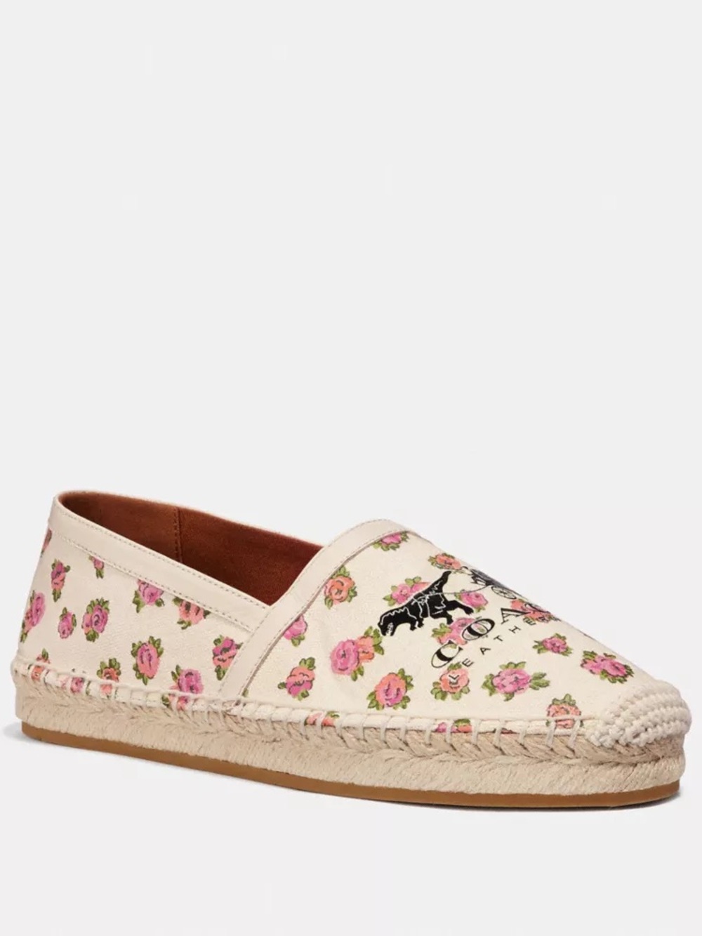 Coach Casey Espadrille With Mini Vintage Rose Print